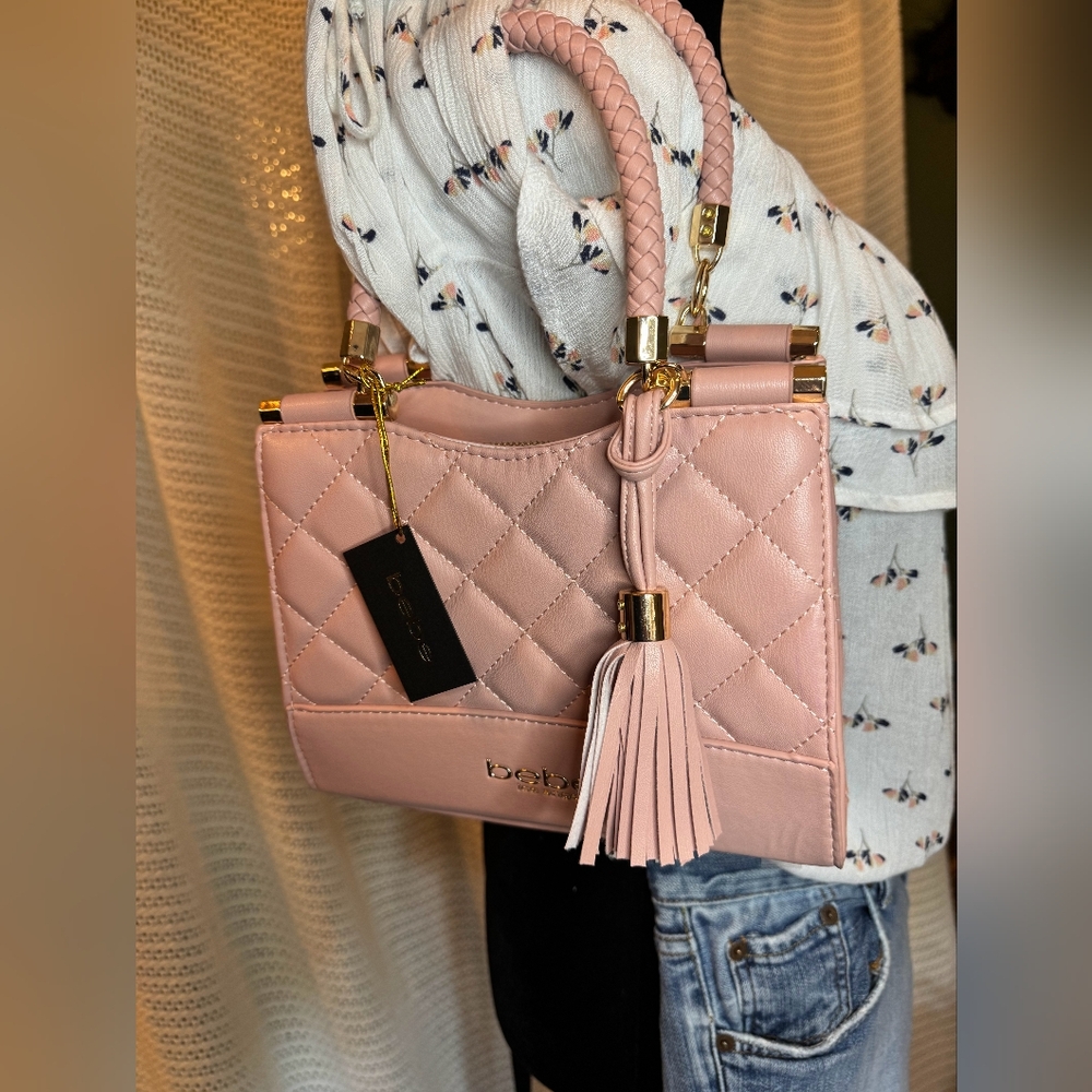 Bebe Winnie Mini Shopper Crossbody Bag - NWT - Picture 9 of 11